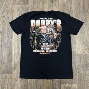 Poppy Biker Bar Shirt Trump Graphic Size Large